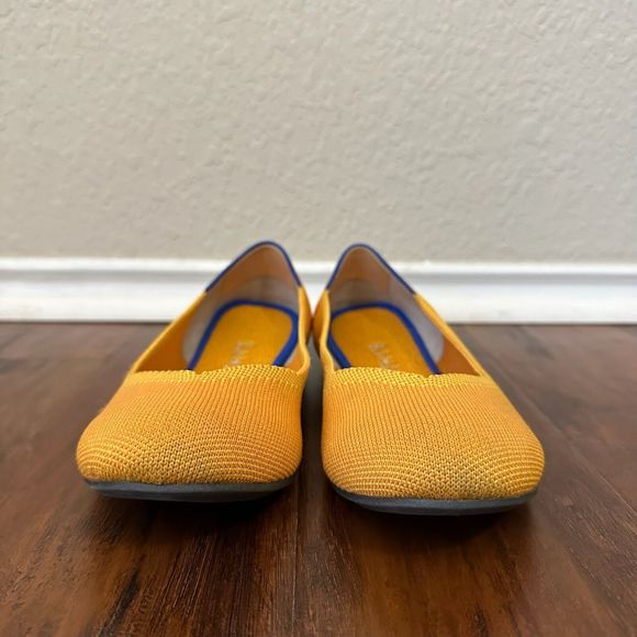ROTHY'S The Flat in Lemon Drop Ballet Flats Round Toe Slip On RETIRED - Picture 4 of 15